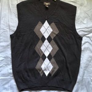 Men’s Argyle Sweater Vest L